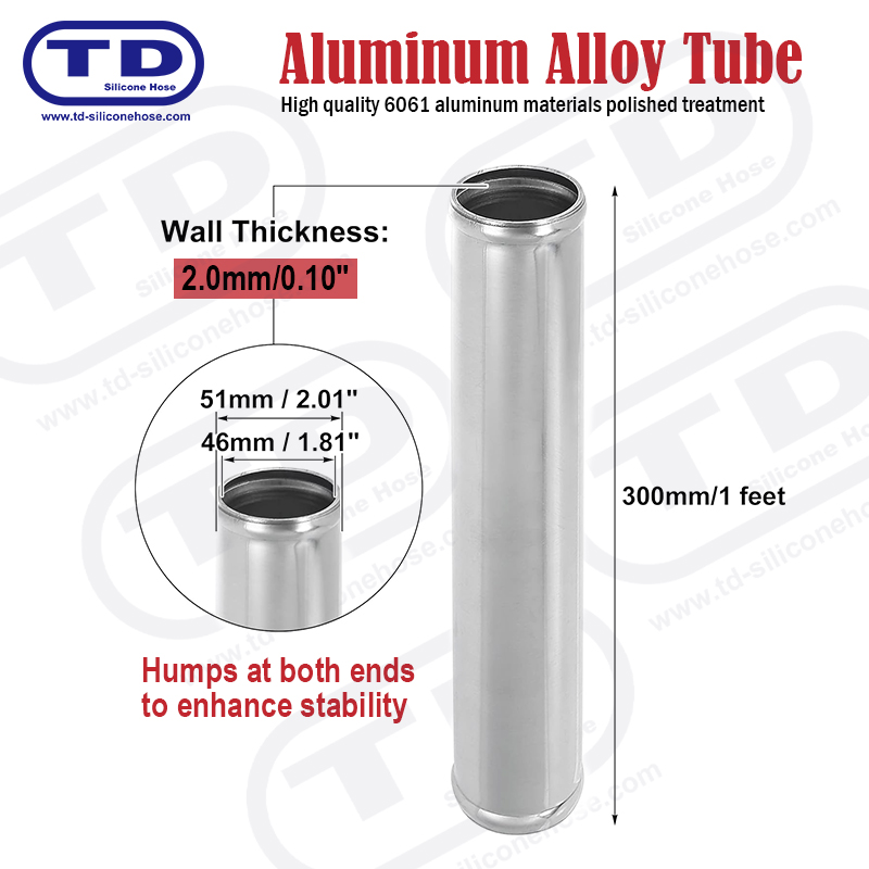 Rura aluminiowa OD: 51 mm L: 300 mm