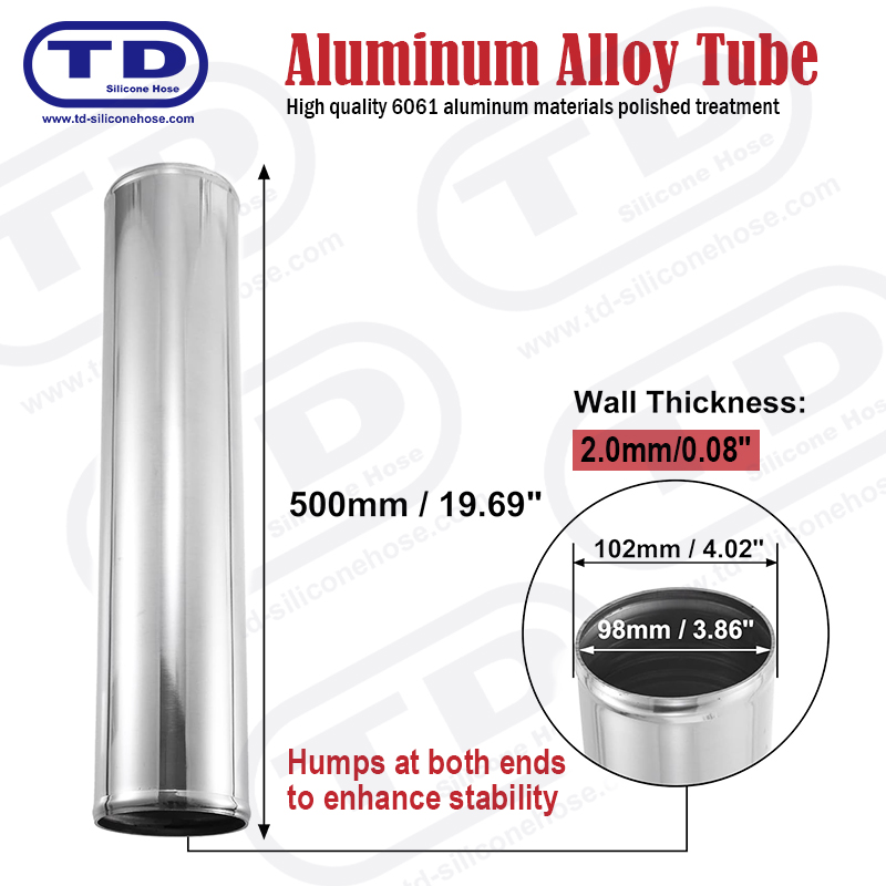 Rura aluminiowa OD: 104 mm L: 500 mm